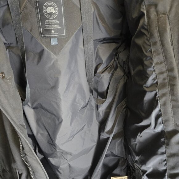 Canada Goose Sherridon Men's Parka Jacket Black - Size Small (Label 2073MB) - Picture 7 of 11